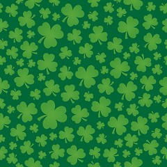 Image showing Three leaf clover seamless background 6