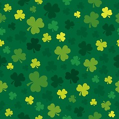 Image showing Three leaf clover seamless background 4