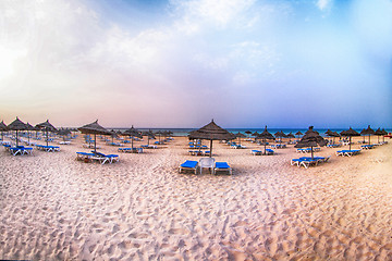 Image showing sunny tunisian beach