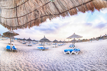 Image showing sunny tunisian beach