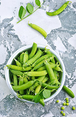 Image showing green peas