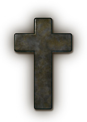 Image showing christian cross on white background - 3d illustration