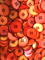 Image showing Red and orange buttons background