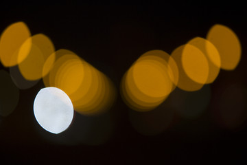 Image showing Colorful bokeh on black background