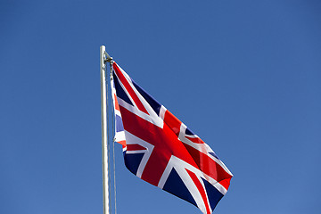 Image showing UK flag on a flagpole