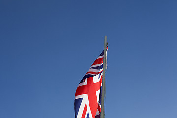 Image showing UK flag on a flagpole