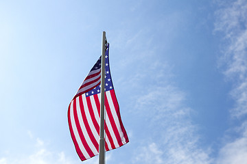 Image showing Flag of United States on a flagpole