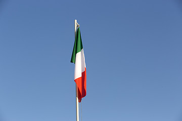 Image showing National flag of Italy on a flagpole