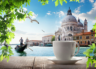 Image showing A cup of coffee in Venice