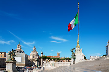 Image showing Staircase of Vittoriano palace