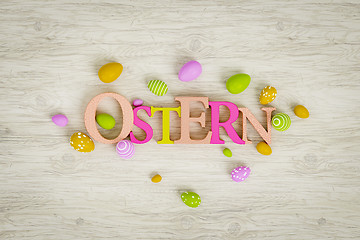 Image showing the word easter in german language