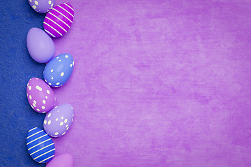 Image showing a beautiful colored eggs easter background