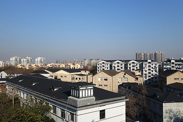 Image showing Cityscape of Hangzhou city China