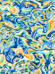 Image showing abstract wild orange and blue background