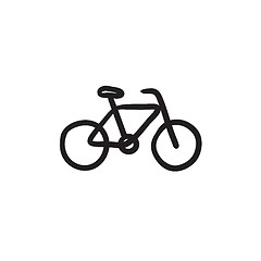 Image showing Bicycle sketch icon.