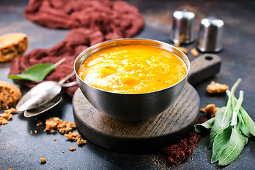 Image showing pumpkin soup