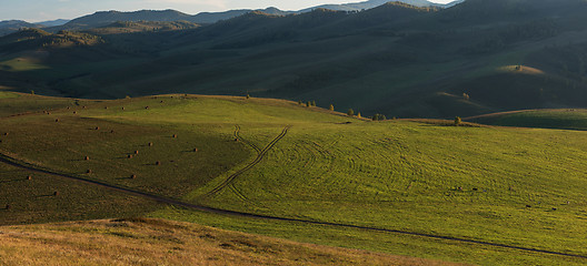 Image showing Beauty summer evening in the mountains