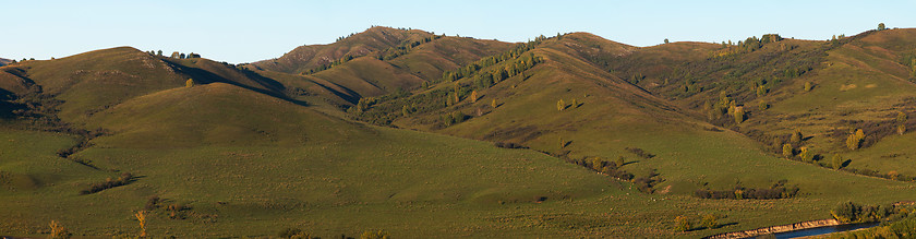 Image showing Beauty summer evening in the mountains