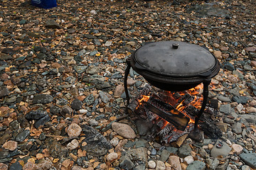 Image showing delicious fresh-soup from fish