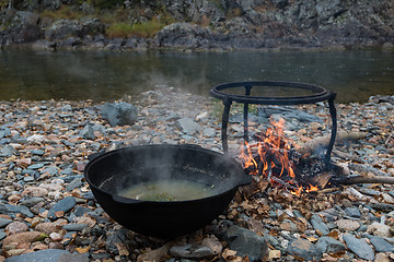 Image showing delicious fresh-soup from fish