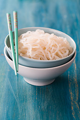 Image showing Japanese food - Shirataki noodles (Konjac)