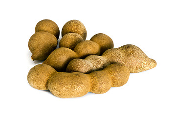 Image showing Group of tamarind fruits