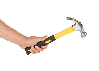 Image showing Man holding a hammer