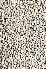 Image showing Black-eyed peas (black-eyed beans or goat peas). Background