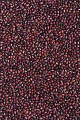 Image showing Adzuki beans (azuki, aduki, red mung beans). Background