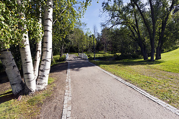 Image showing City park in late summer