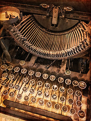 Image showing Rusty vintage typewriter