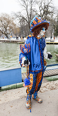 Image showing Disguised Person - Annecy Venetian Carnival 2013