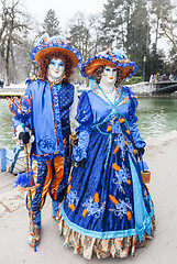 Image showing Disguised Couple - Annecy Venetian Carnival 2013