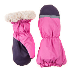 Image showing Children\'s autumn-winter mittens