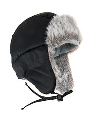 Image showing Warm fur cap