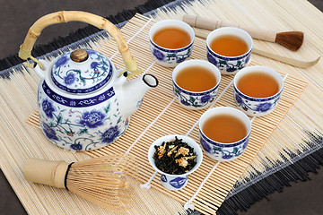 Image showing Japanese Jasmine Tea Ceremony