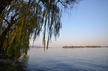 Image showing Landscape of West lake in Hangzhou, China