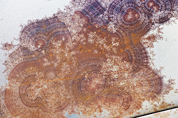 Image showing Surface texture of rusty metal. Abstract background