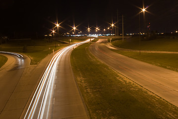 Image showing Busy Traffic at Night