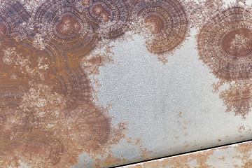 Image showing Surface texture of rusty metal. Abstract background