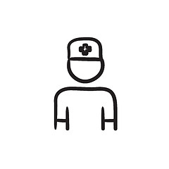 Image showing Nurse sketch icon.