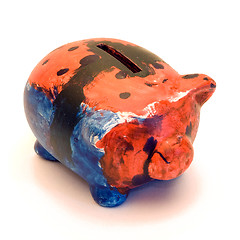 Image showing Painted Piggy Bank