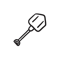 Image showing Shovel sketch icon.