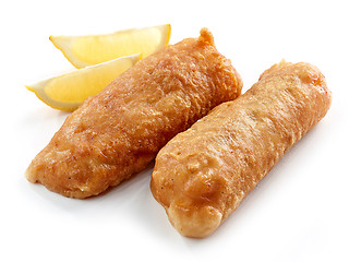 Image showing fried cod fillets