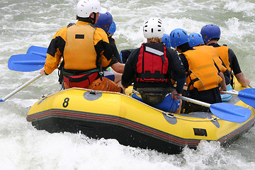 Image showing Whitewater rafting