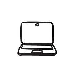 Image showing Laptop sketch icon.