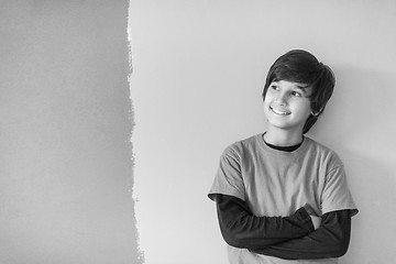 Image showing Portrait of a happy young boy