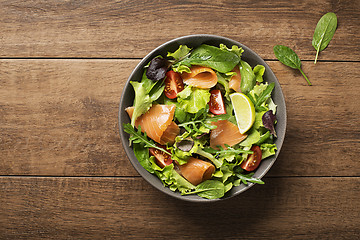 Image showing Salad salmon 