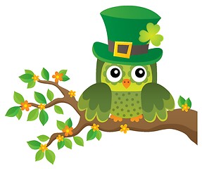 Image showing St Patricks Day theme with owl image 2