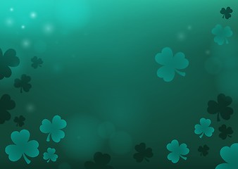 Image showing Three leaf clover abstract background 4